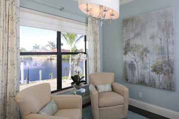 Family Room Interior Design in Punta Gorda, FL.